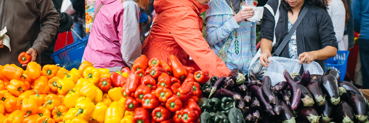 produce at the market