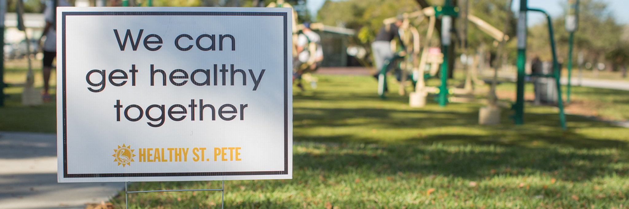 healthy together yard sign