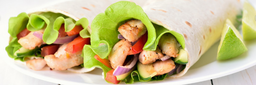 avocado chicken wrap